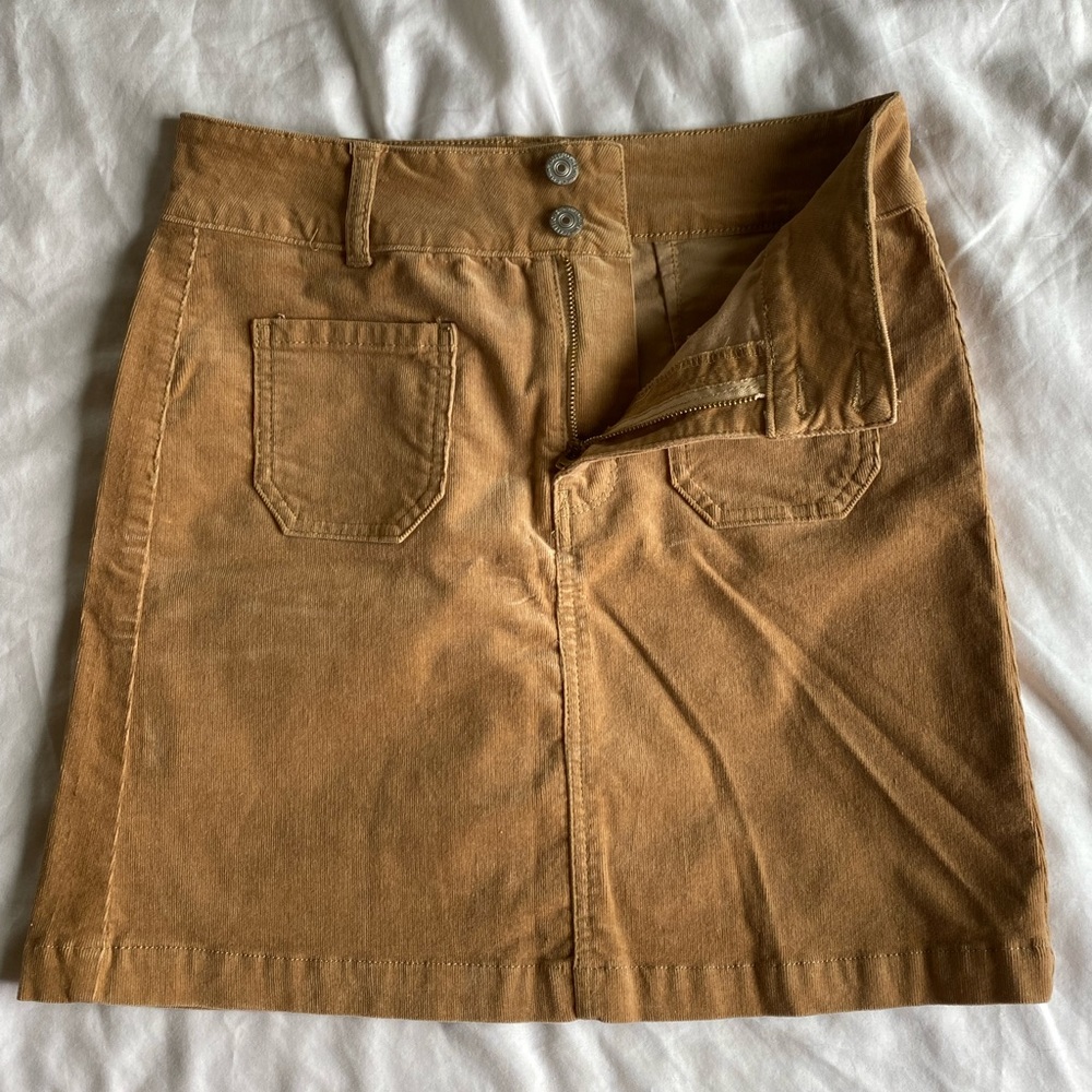 Muted orange corduroy skirt size 5
